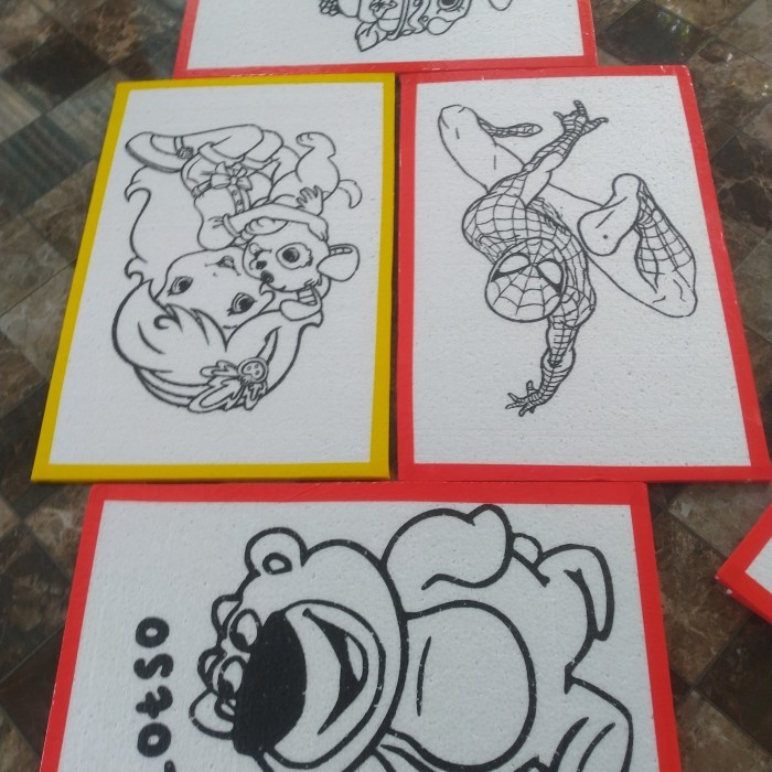 

TERLARIS! sterofoam lukis ukuran 33*50