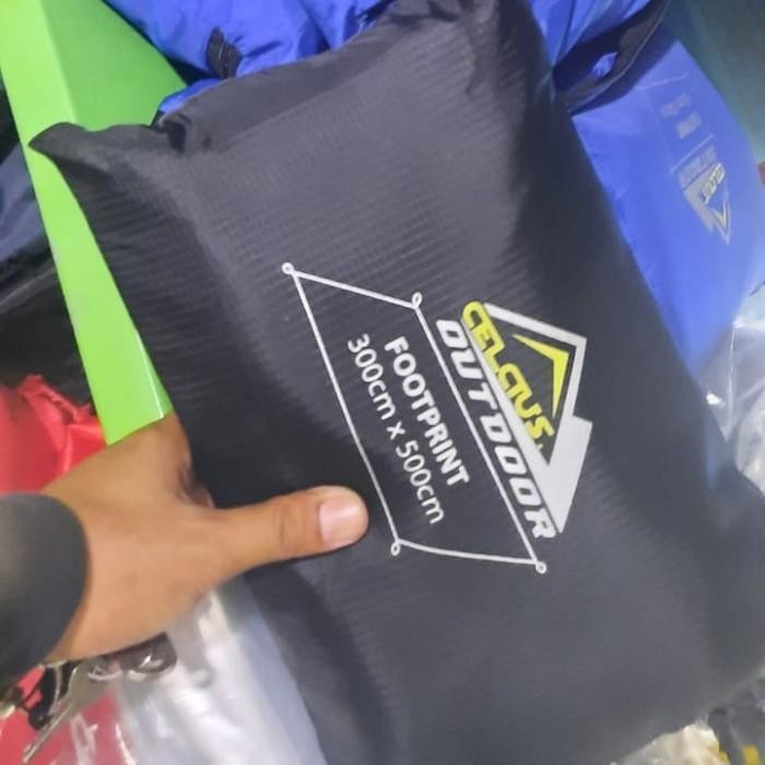 FOOTPRINT TENDA QUECHUA ARPENAZ 4 SIZE 300X500CM FULL SEAL AMAN REMBES