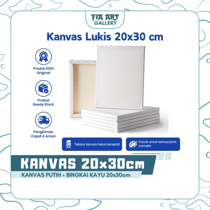 

Kanvas Lukis 20x30 cm Alat Melukis Canvas Akrilik Painting Brush