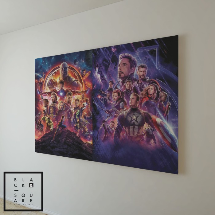 AVENGERS POSTER - COMBINATION - INFINITY WAR & ENDGAME - PREMIUM A0