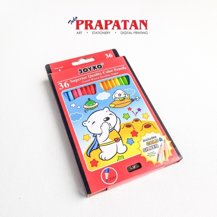 

Pensil Warna Joyko / Color Pencil 36 warna