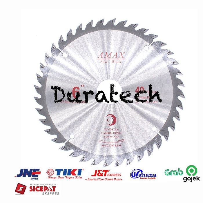 Circular Saw 6 inch / Sawblade 6 inch / Mata Gergaji TCT 6" x 40T Prof