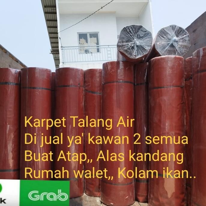 karpet talang air 110 cm merah x hitam Terlaris