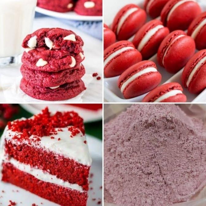 

BARU PURE RED VELVET POWDER MERAH IMPORT MURNI PREMIUM 100 GR