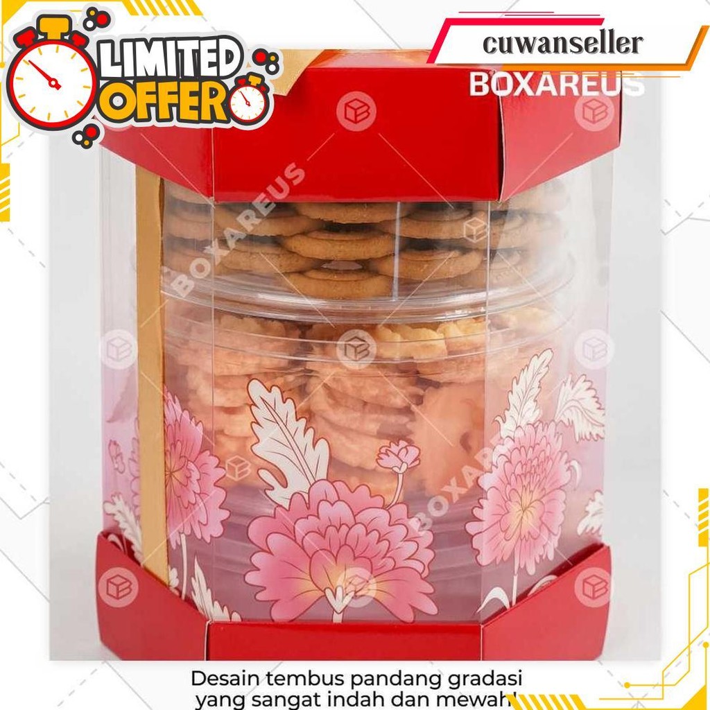 

Box Toples Cny Packaging Imlek Dus Kemasan Kue Kering | Tb Hexagon Termurah Banget