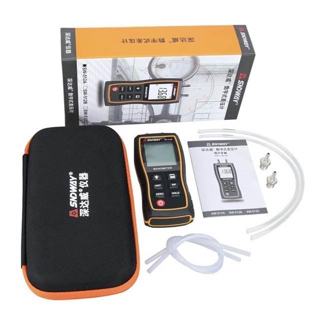 Manometer Sndway Sw-512C Air Pressure Gauge Differential Sw512C Tester