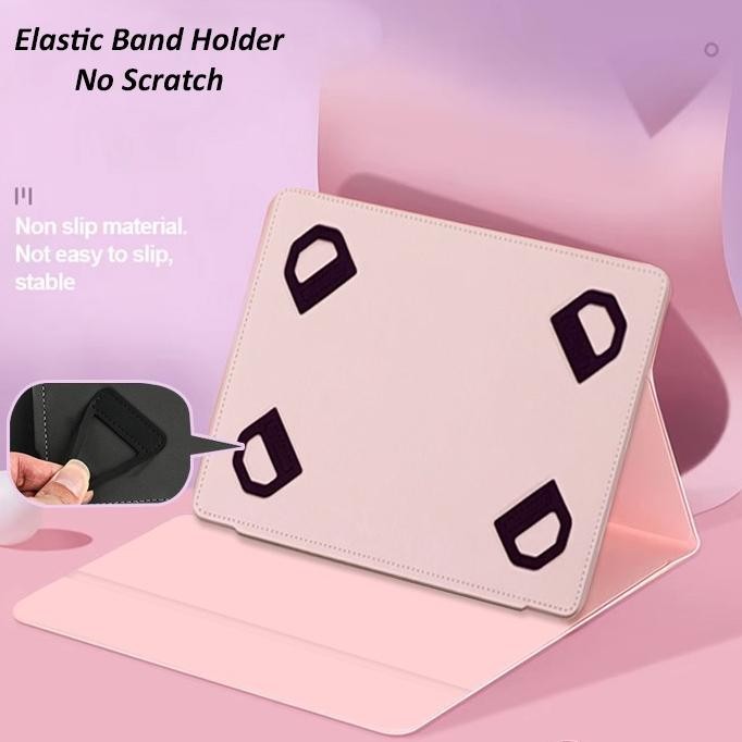 

Terlaris Pc Galaxy Tab Pro 12 Folio Case Non / Touchpad Keyboard Bluetooth Backlight Book Cover Slim Stand Leather Design Casing Smart Case Universal Flip Case Ready Stok