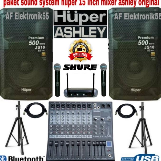 Paket Sound System Speaker Huper 15 Inch Untuk Outdoor Atau Indoor Ori