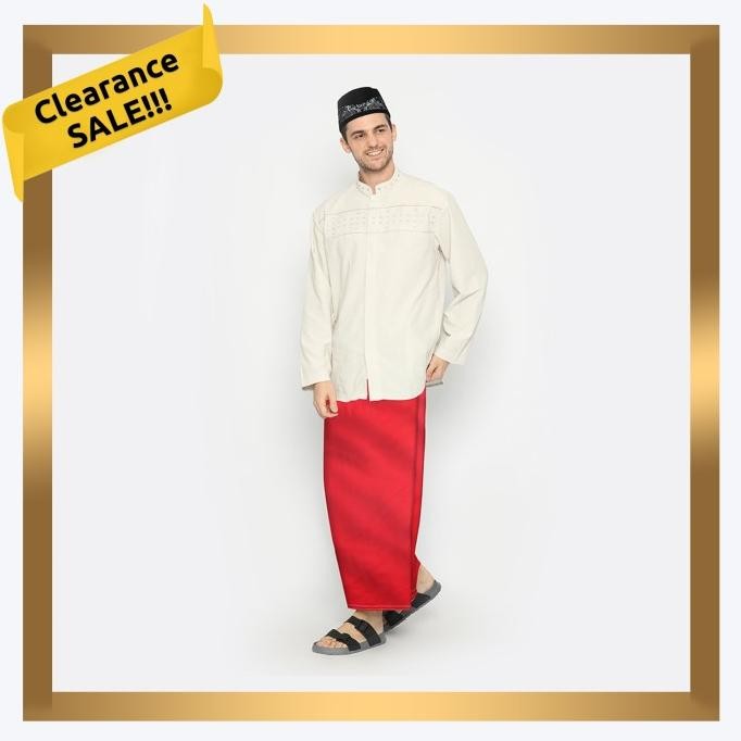 Sarung Atlas Favorit Warna Polos Merah