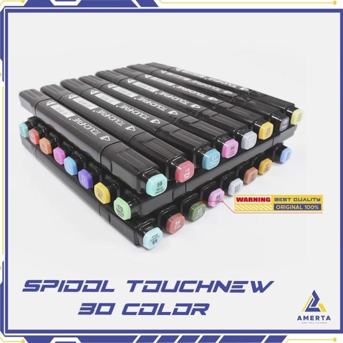 

TOUCHNEW BV Spidol Dual Side Fine Art Marker 30 Color Termurah