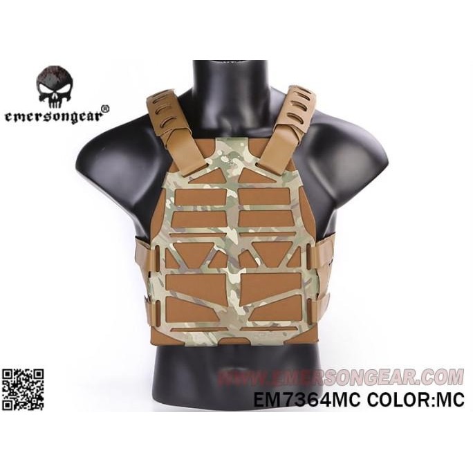 Rompi Airsoft Vest Tactical New Emerson Frame Carrier Plastic Plate Termurah