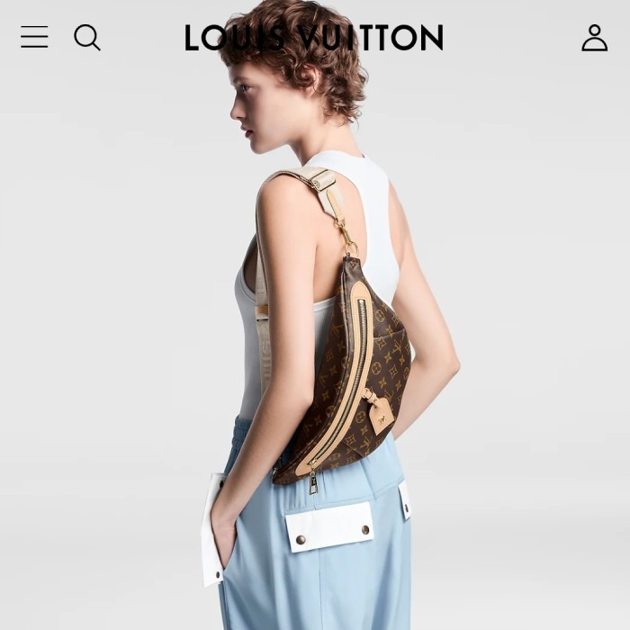 Tas sling bag Bumbag Wanita ladies LV Louis Vuitton High Rise