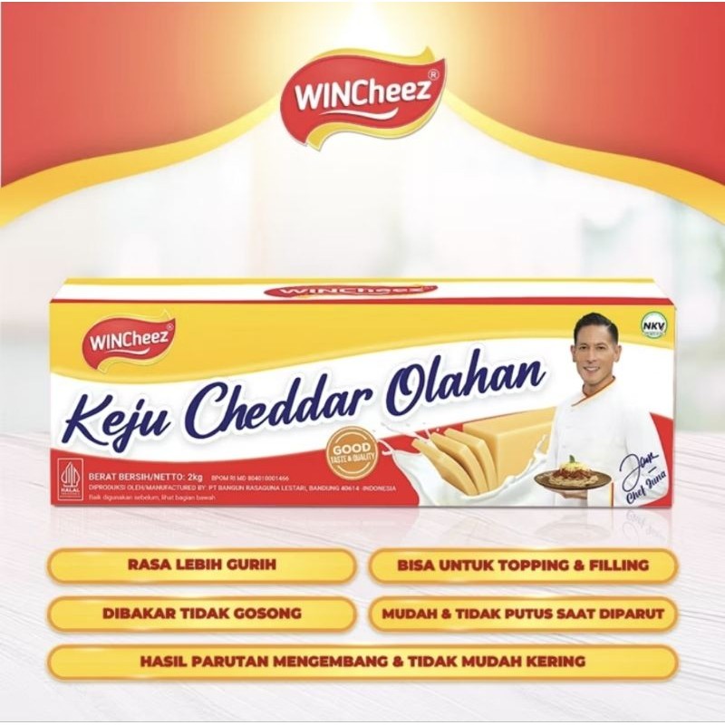 

Wincheez Keju Cheddar Block 2kg - loss