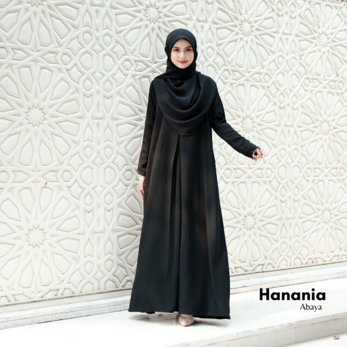 Murah KUPNAD Abaya Polos Premium - Hanania Abaya Black Non COD