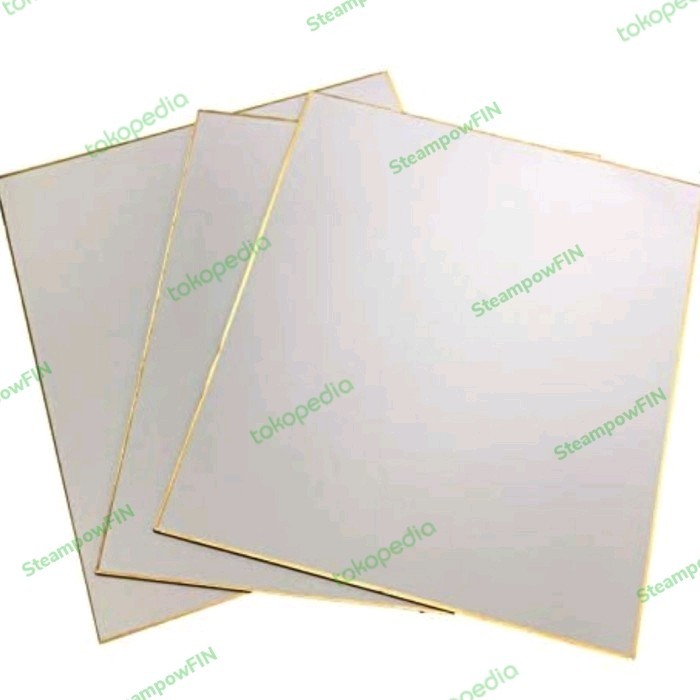 

TERBARU! Japanese Shikishi White Board Gold Bordered 3 Pcs Japanese Art Sign