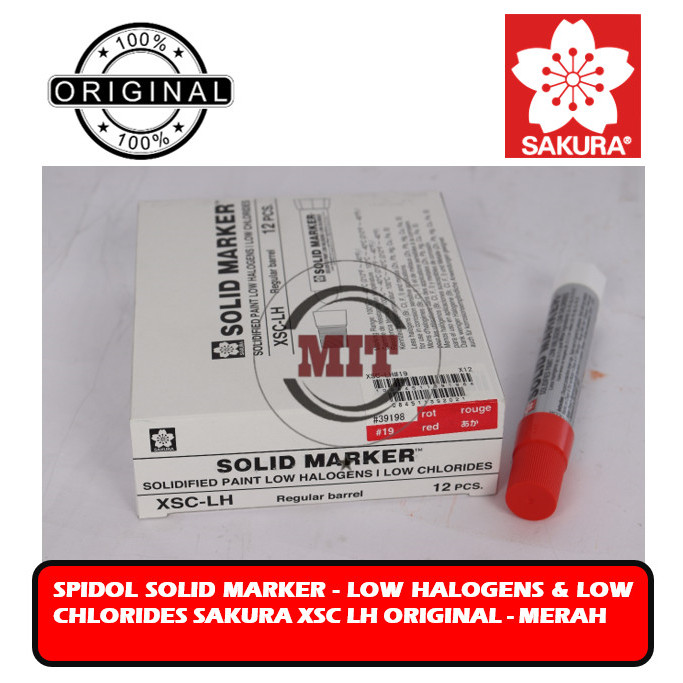 

Spidol Solid Marker - Low Halogens & Low Chlorides SAKURA XSC LH Original -