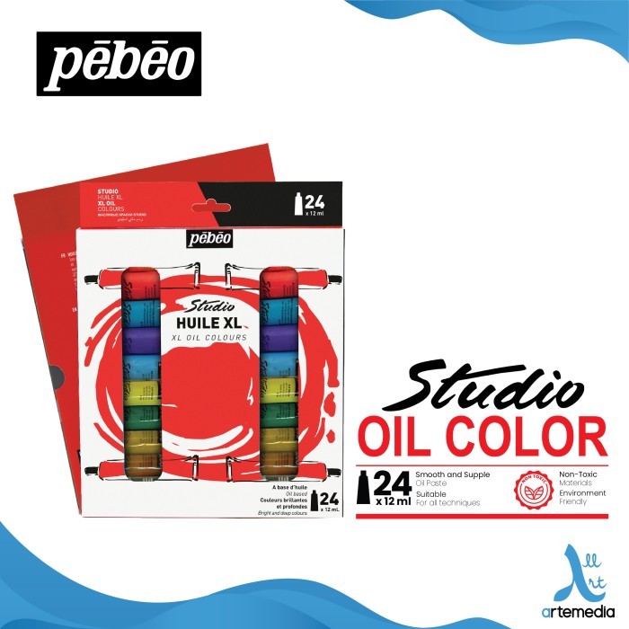 TERBARU Cat Minyak Pebeo Studio Oil Paint 24x12ml Tube Set