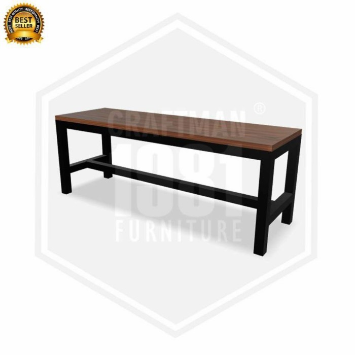 Kursi Besi Taman Cafe Minimalis Bangku Taman Panjang 120 X 30 X 45