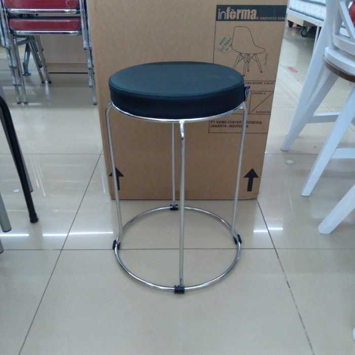 Stool Informa Neo Titans Hitam Bangku Baso Kursi Baso Kursi Taman