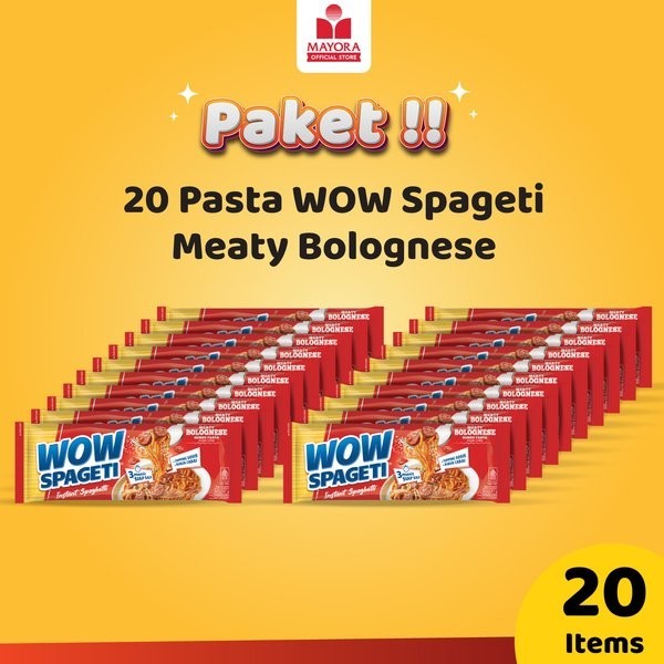 

HOT SALE! Paket 20 Pasta WOW Spageti Meaty Bolognese