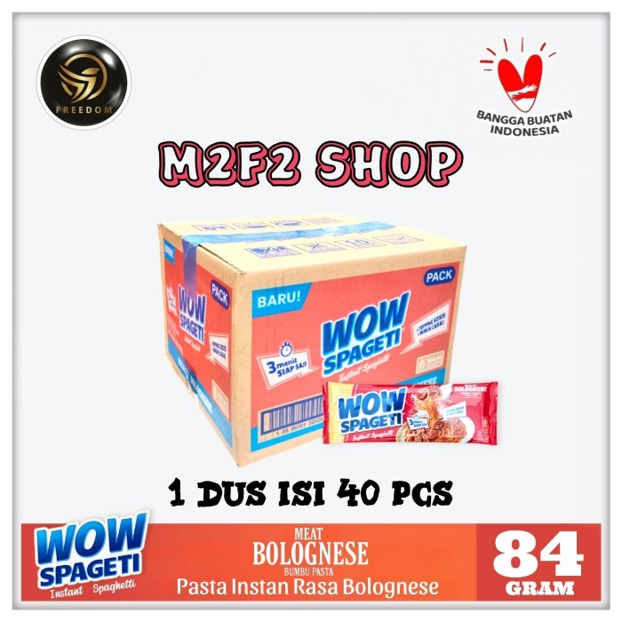

Wow Spageti Instant Pasta Spaghetti Meaty Bolognese - 84 gr (Harga Karton)