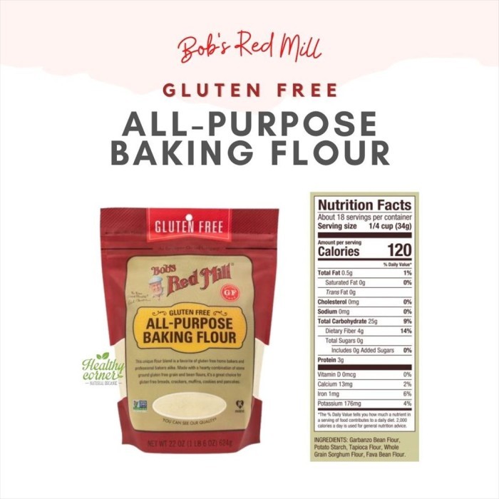 

Gluten Free All Purpose Baking Flour 624g - Bob Red Mill ( BRM )