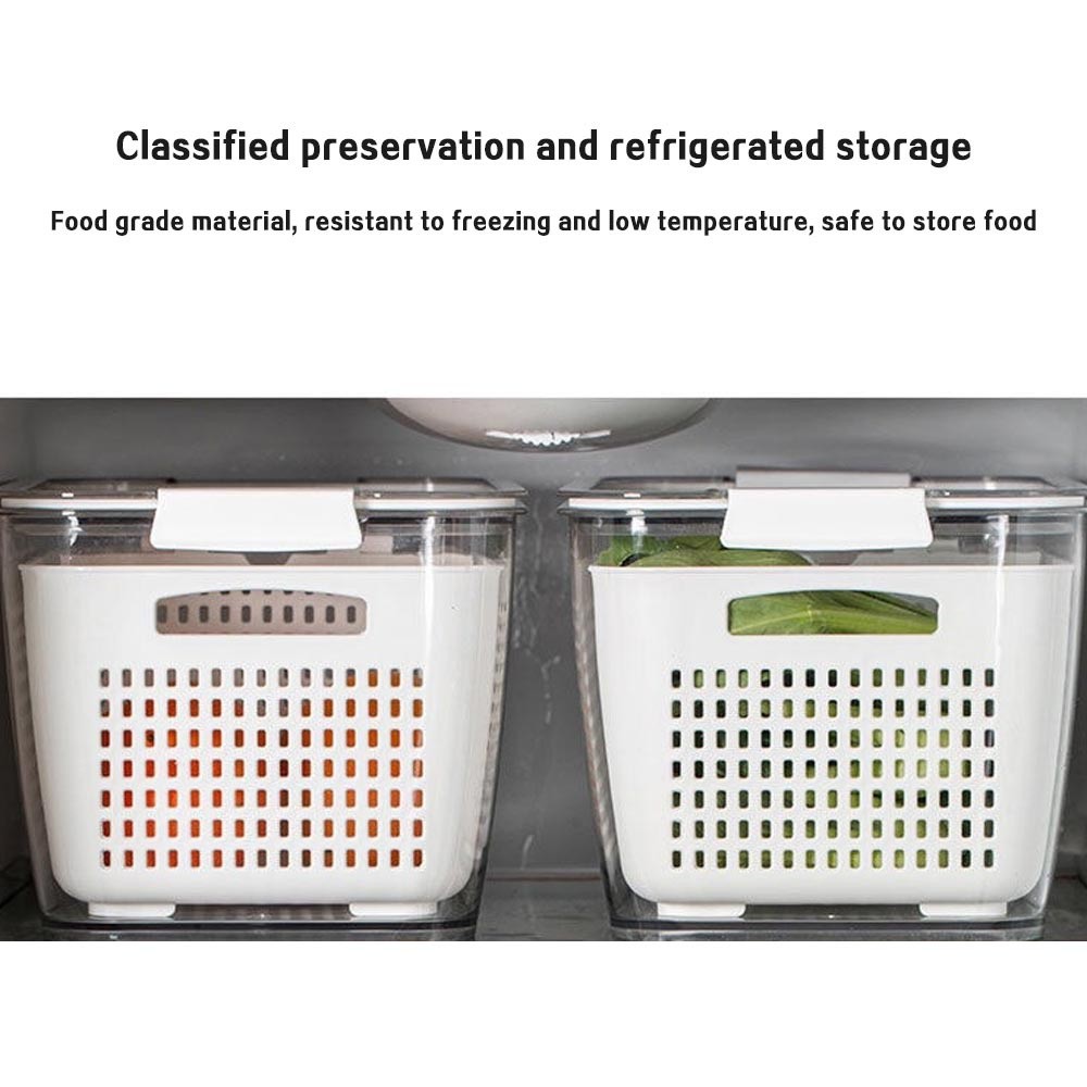 MATOUGUI - Box Plastik Fresh Box Penyimpanan Makanan Container Kontainer Kotak Kotak Wadah Sayuran
