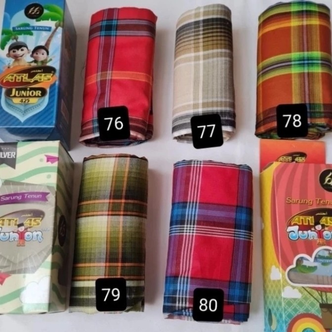 Sarung ATLAS ANAK junior 450 / Sarung atlas Anak kombinasi kotak