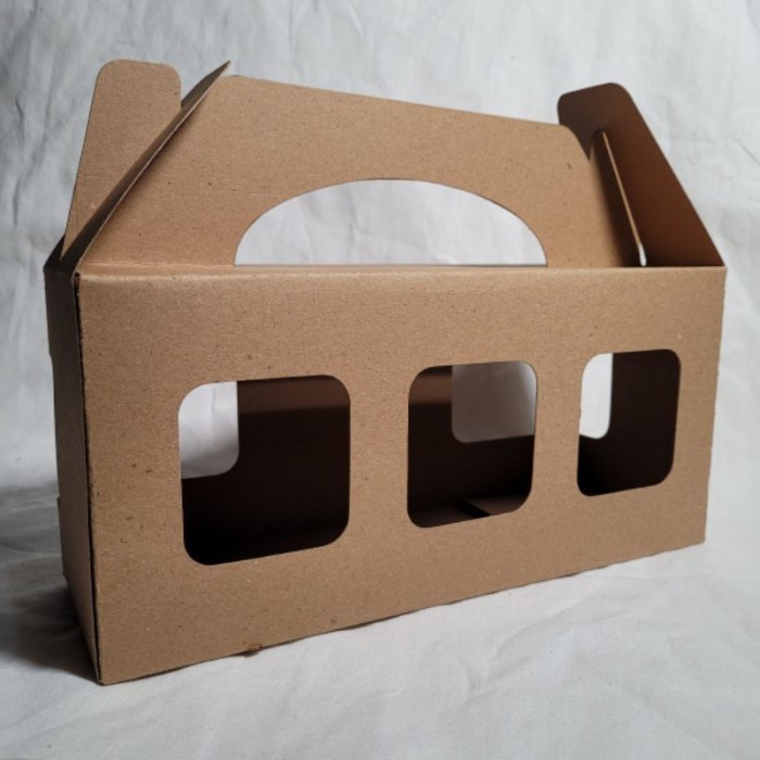 PROMO TERBARU KARDUS HAMPERS MUAT 3 TOPLES KUE KERING TABUNG JAR 600ML 800ML MDU9