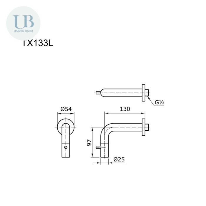 KRAN WUDHU TOTO TX133L (BARU)