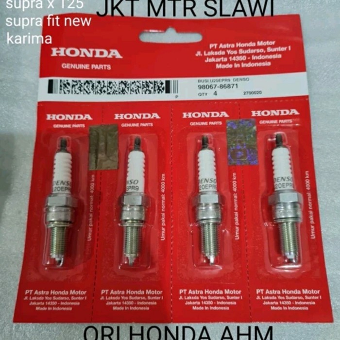 Busi Karisma Supra X 125 Supra Fit New Ori Honda Ahm Asli Honda Barang Langka