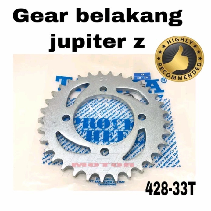 Gear Gir Belakang Blkng Tajima Yamaha Jupiter Z Rx 428-33T Barang Langka
