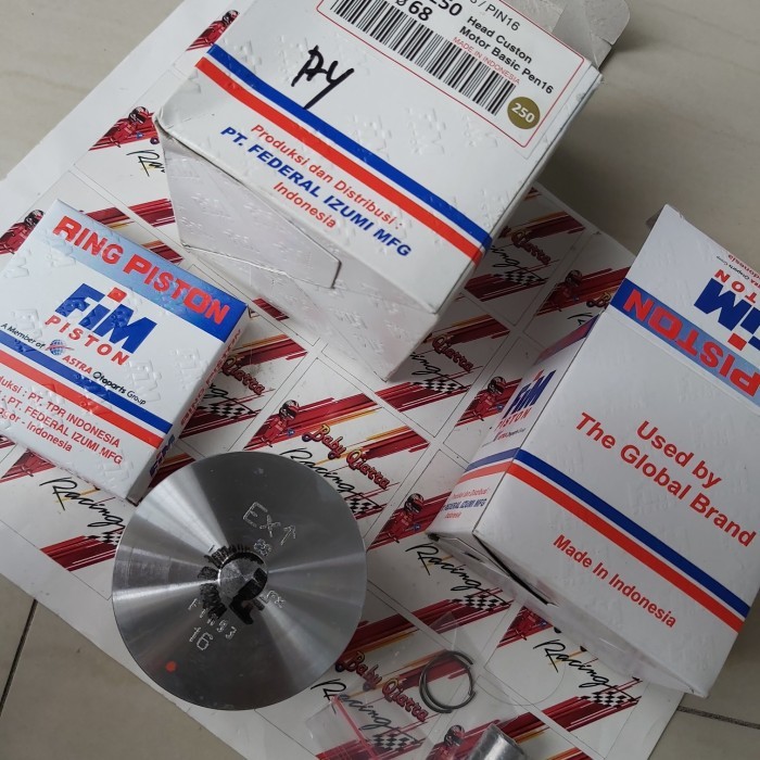 Piston Kit Fim 93 Dome Mentah Fu Scorpio Satria F 65.5 66 67 68 Pen 16 Barang Langka