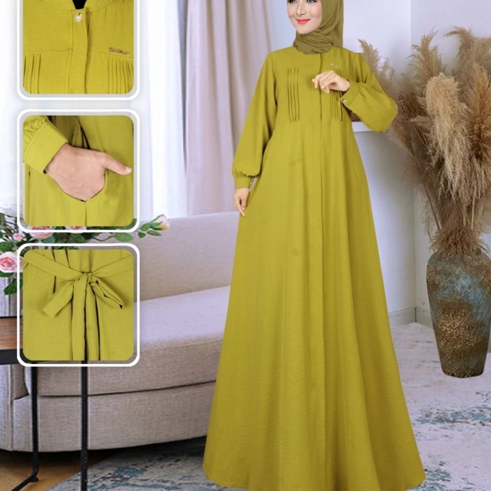 Promo Gamis Milea Terbaru / Kuning Lemon