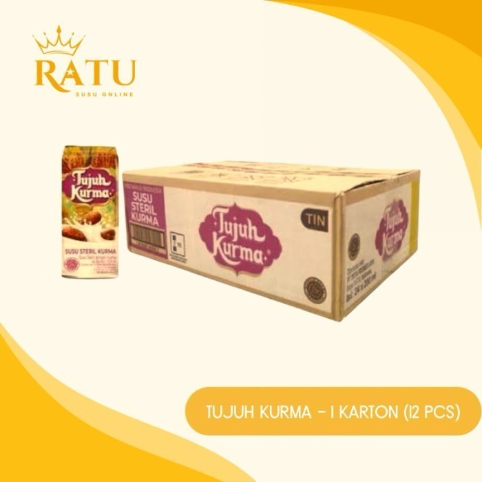 

TERLARIS TERLARIS TERLARIS GROSIR KARTON - TUJUH KURMA SUSU STERIL DENGAN KURMA 189 ML (1 DUS @12