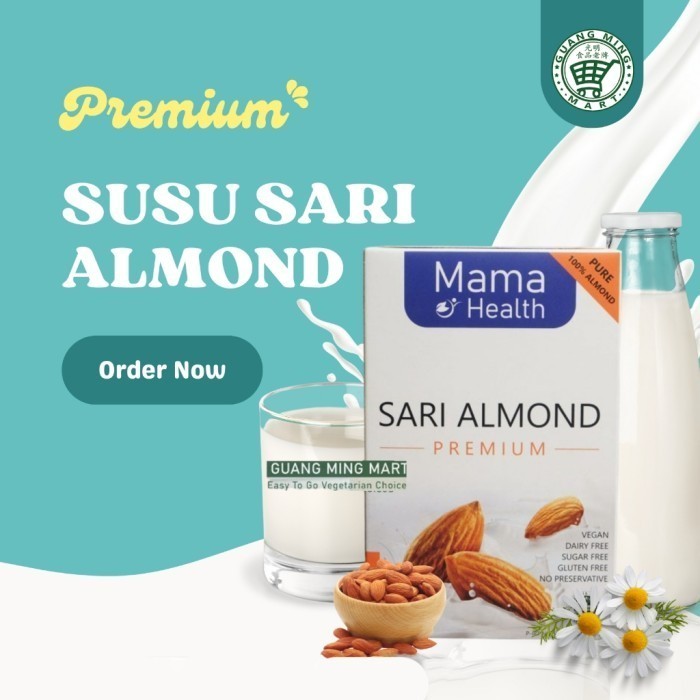 

TERLARIS TERLARIS TERLARIS MAMA SUSU SARI ALMOND PREMIUM / BUBUK MURNI ALMON GLUTEN FREE MURAH!!!