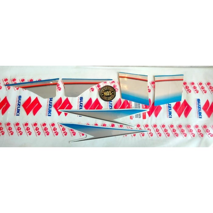 Striping Sticker Stiker Body Suzuki Spin 125 Sr Biru Putih Original Barang Langka