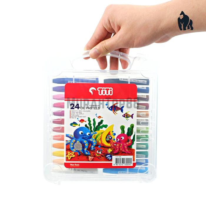 

Crayon Titi 24 Warna Oil Pastel / Krayon Mewarnai 24 W [HARGA PER SET]