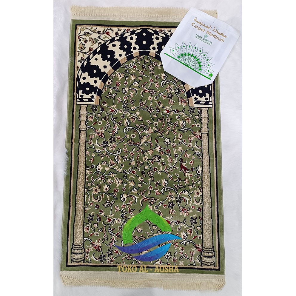Sajadah Mihrab Madinah-Rawdah Rug Hijau