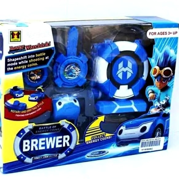 TERLARIS Robot Jam tangan Robot Biru Jam Robot