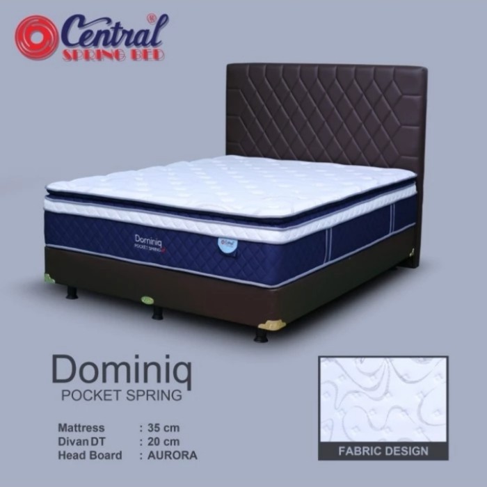 monggo] Kasur Springbed Central Dominiq pocket 160 x 200 - spring bed saja