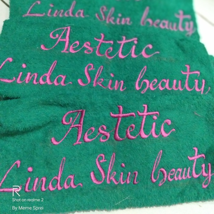 Promo Paket 1 Lusin Handuk Salon/Klinik +Bordir Nama