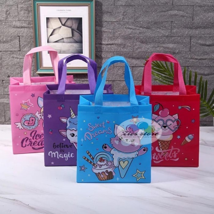 

cusss order] Tas Souvenir Ulang Tahun Anak / Goodie Bag / Tas Ultah Ice Cream - S