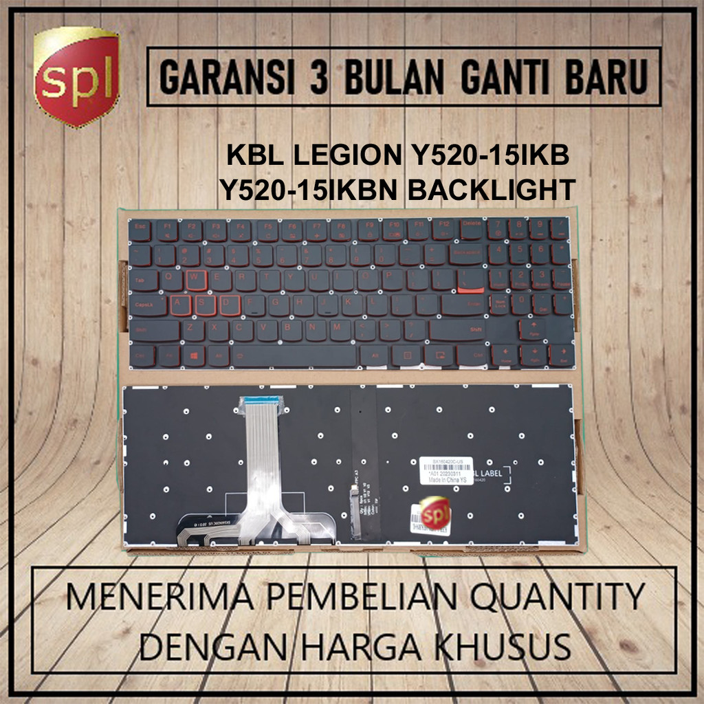 Keyboard Laptop Lenovo Legion y520-15ikb y520-15ikbn Backlite