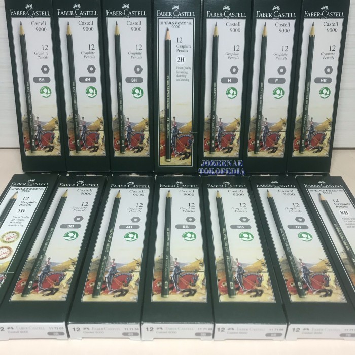 

Sale Pensil Faber Castle Kayu 5H/4H/3H/2H/H/F/Hb/2B/3B/4B/5B/6B/7B/8B