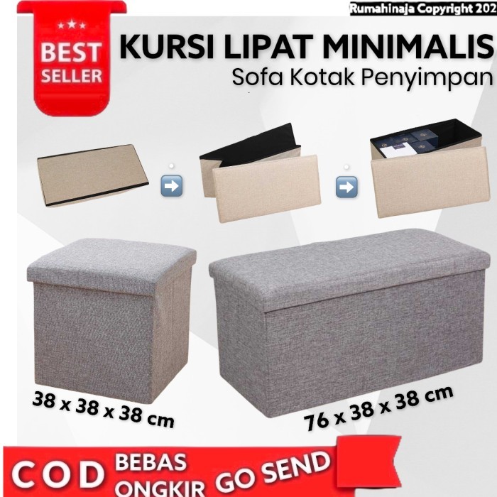 Sofa Kursi Lipat Kotak Penyimpanan Barang Box Minimalis