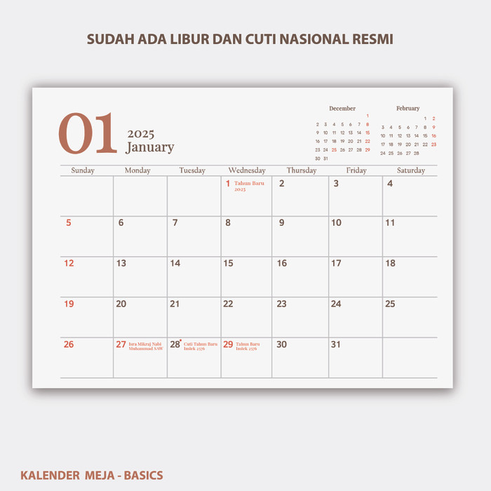 

Sale Kalender Meja Horizontal Basics Aesthetic Premium