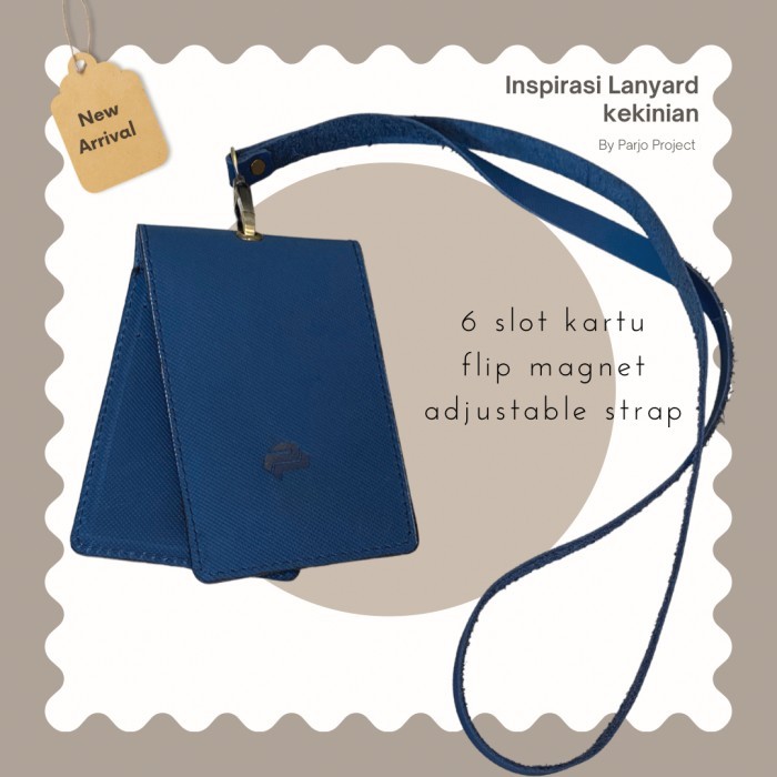 

Sale Double Flip Id Card Holder Magnet Premium Name Tag Lanyard Kartu Kerja