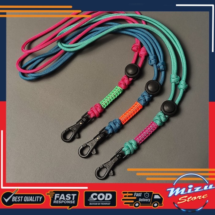 

Sale V4.1-Lanyard Tali Paracord/Kalung/Gantungan Hp/Id Card/Name Tag/Kamera