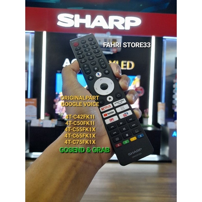 Remote Tv Sharp Google TV Original GB422WJSA Google Voice Asistent